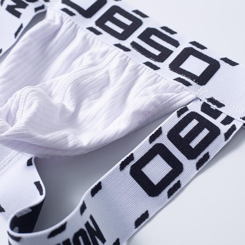New Cotton Jockstrap Men Underwear Thongs Panties Hollow Breathable Male Strings
