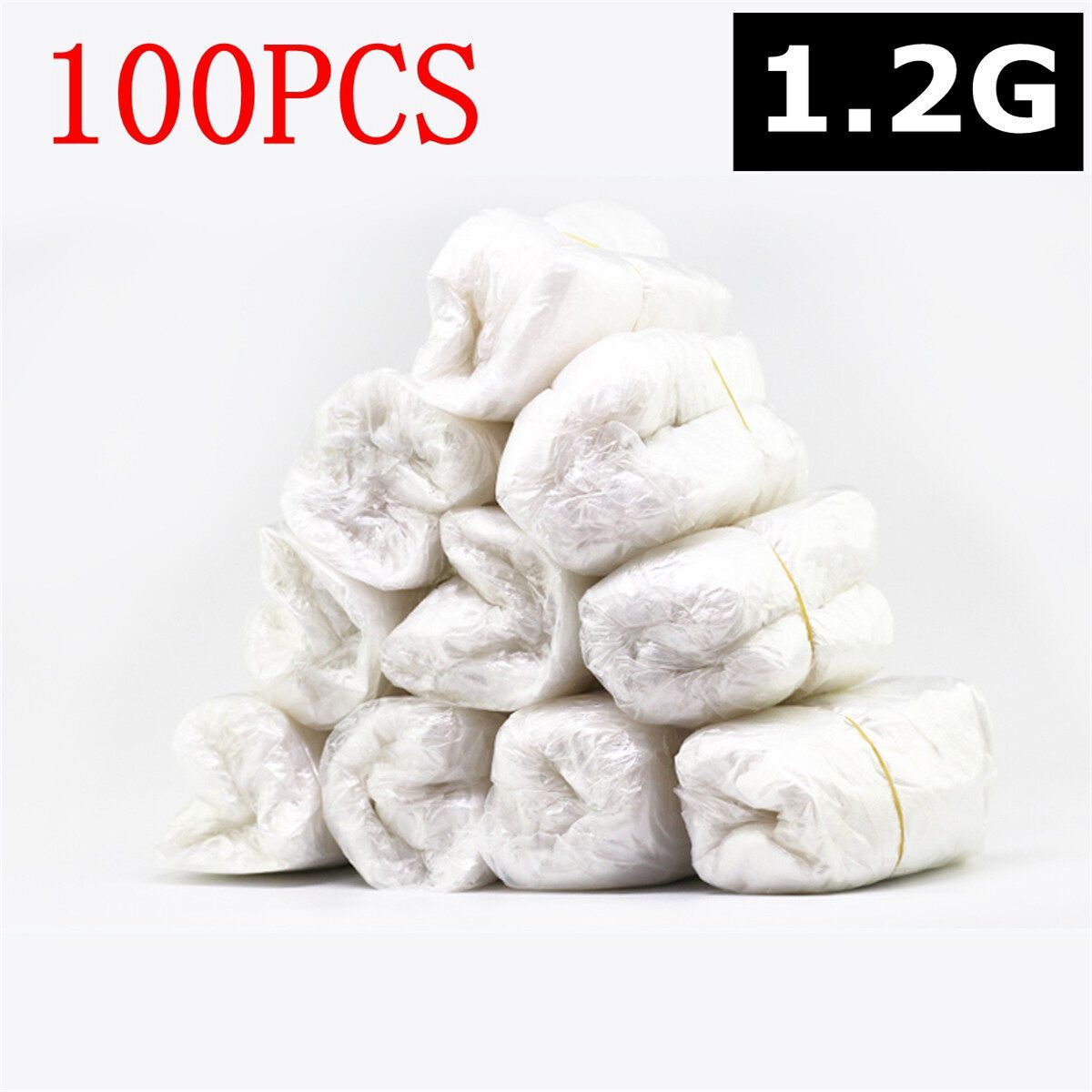 100Pcs Dustproof Unisex Plastic Shoe Overshoes Shoes Covers Boot Covers Transparent Thickening 1.8g