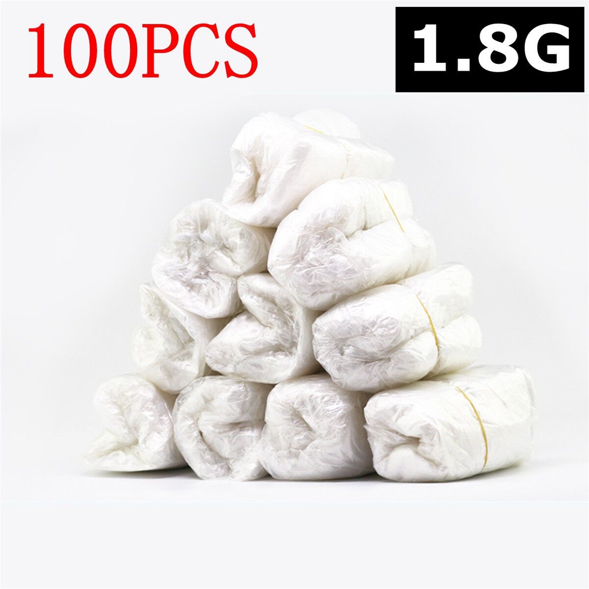 100Pcs Dustproof Unisex Plastic Shoe Overshoes Shoes Covers Boot Covers Transparent Thickening 1.8g