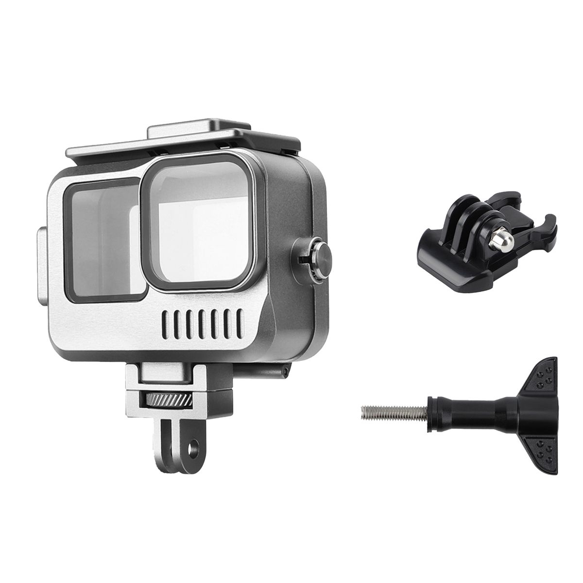 Metal 40M Waterproof Case for Hero 11 10 9 Diving Protective Housing Underwater Cover Accessories