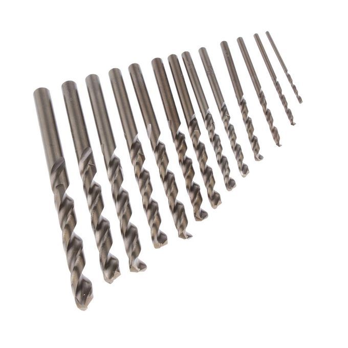 13 Pcs Cobalt Twist HSS Drill Bit Set Steel Wood 1