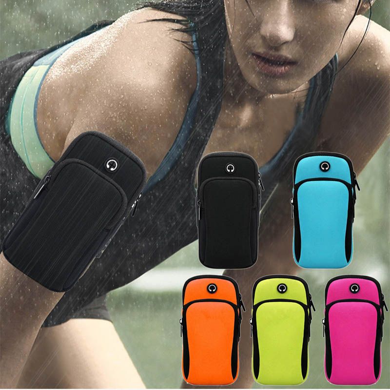 Portable Outdoor Sports Wrist Arm Band Pouch Mobile Cell