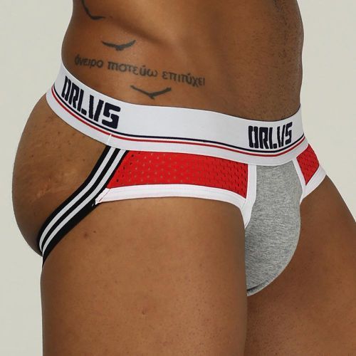 Men Sexy Briefs Jockstrap Pouch Cotton Panties Thongs Mesh G-Srting