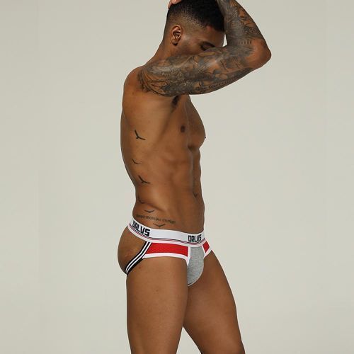 Men Sexy Briefs Jockstrap Pouch Cotton Panties Thongs Mesh G-Srting