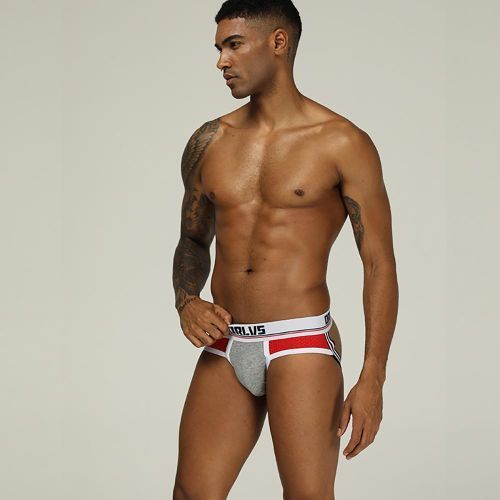 Men Sexy Briefs Jockstrap Pouch Cotton Panties Thongs Mesh G-Srting