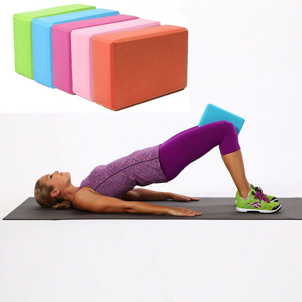 Home Body Building Fitness Pilates Yoga Block Foaming Blue