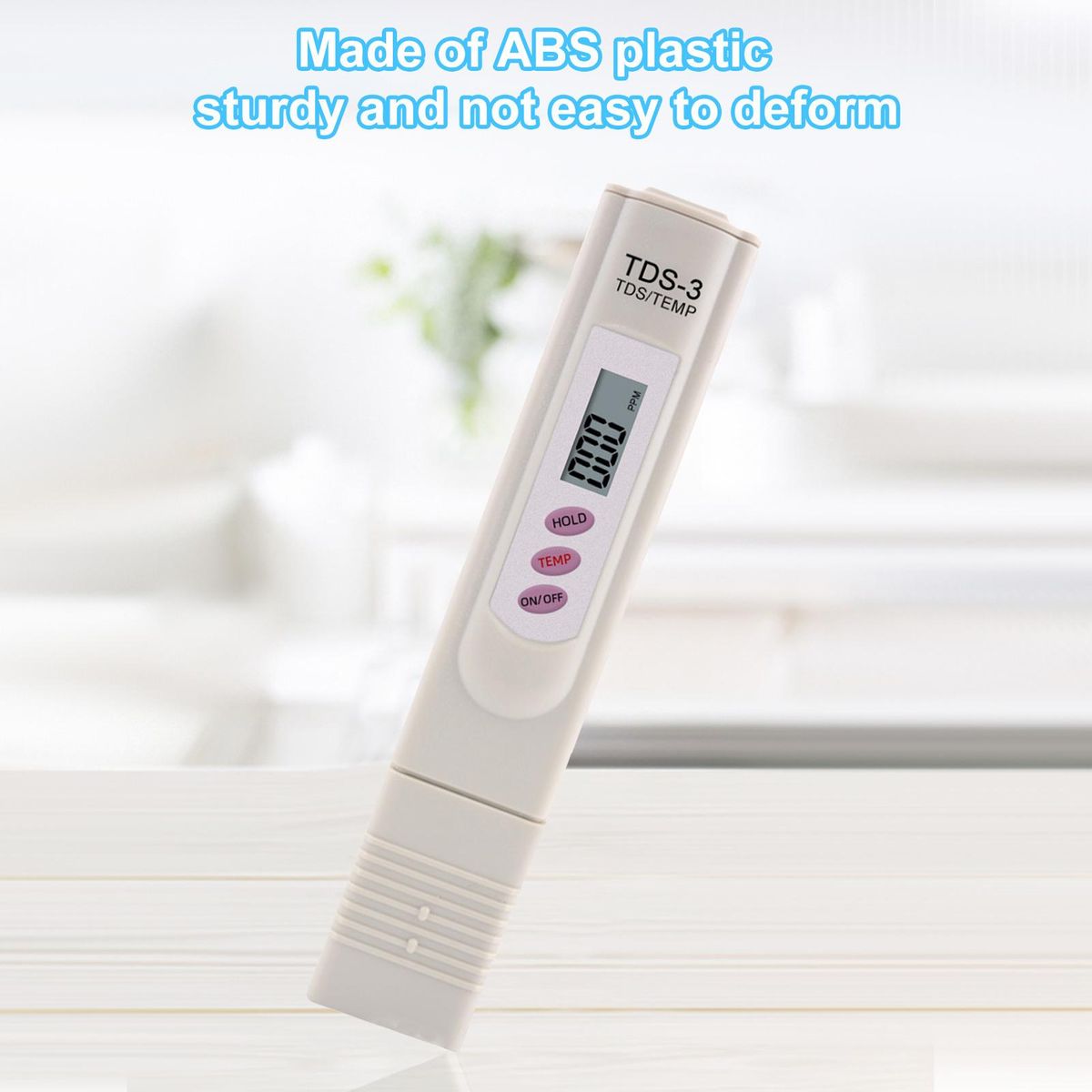 Digital Total Dissolved Solid Meter Water Quality Tester Temperature Meter Accurate and Reliable 0-999ppm Water Test Meter for Drinking Water Aquariums Swimming Pool Spa