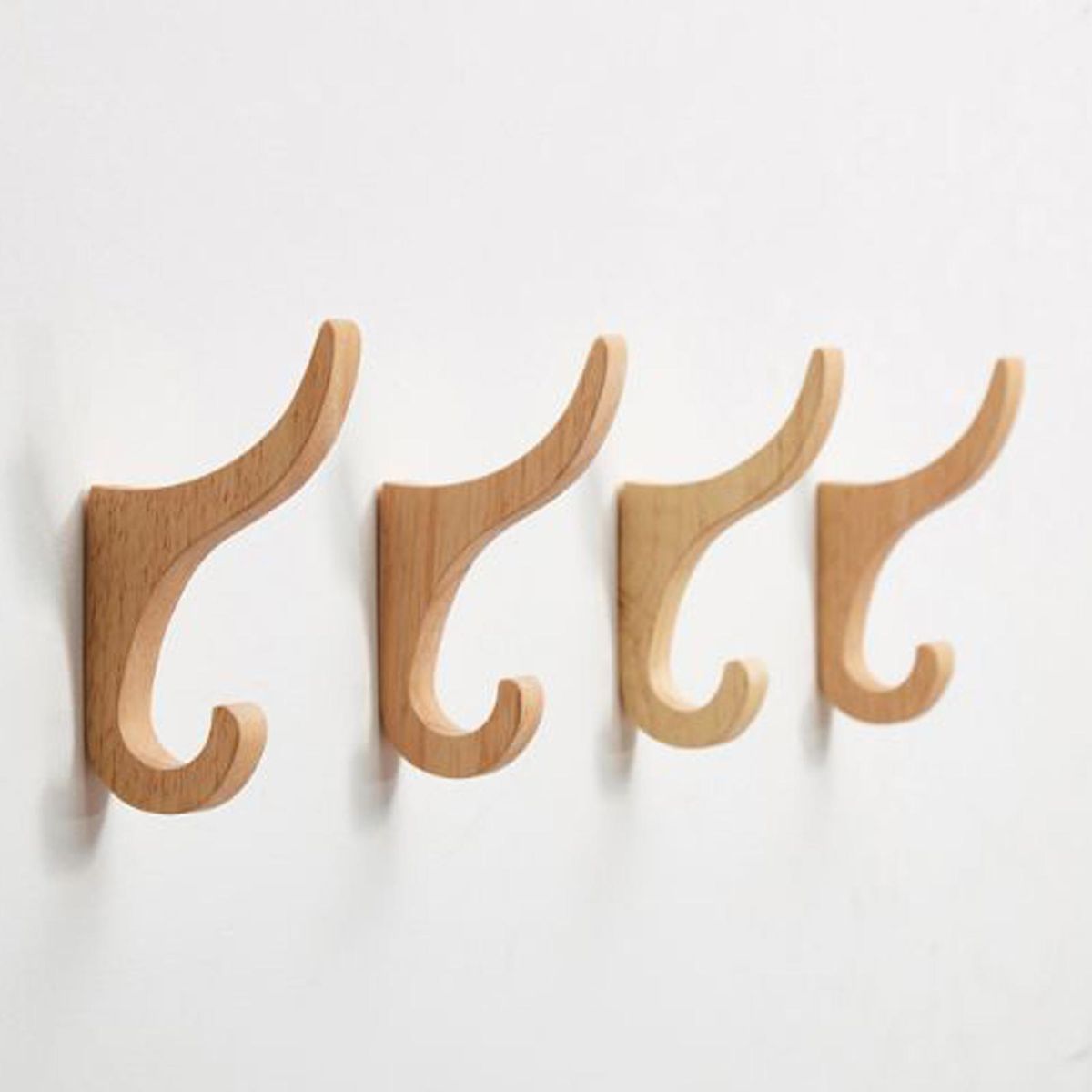 Decorative Hook Decoration Solid Wood Key Hook Khaki