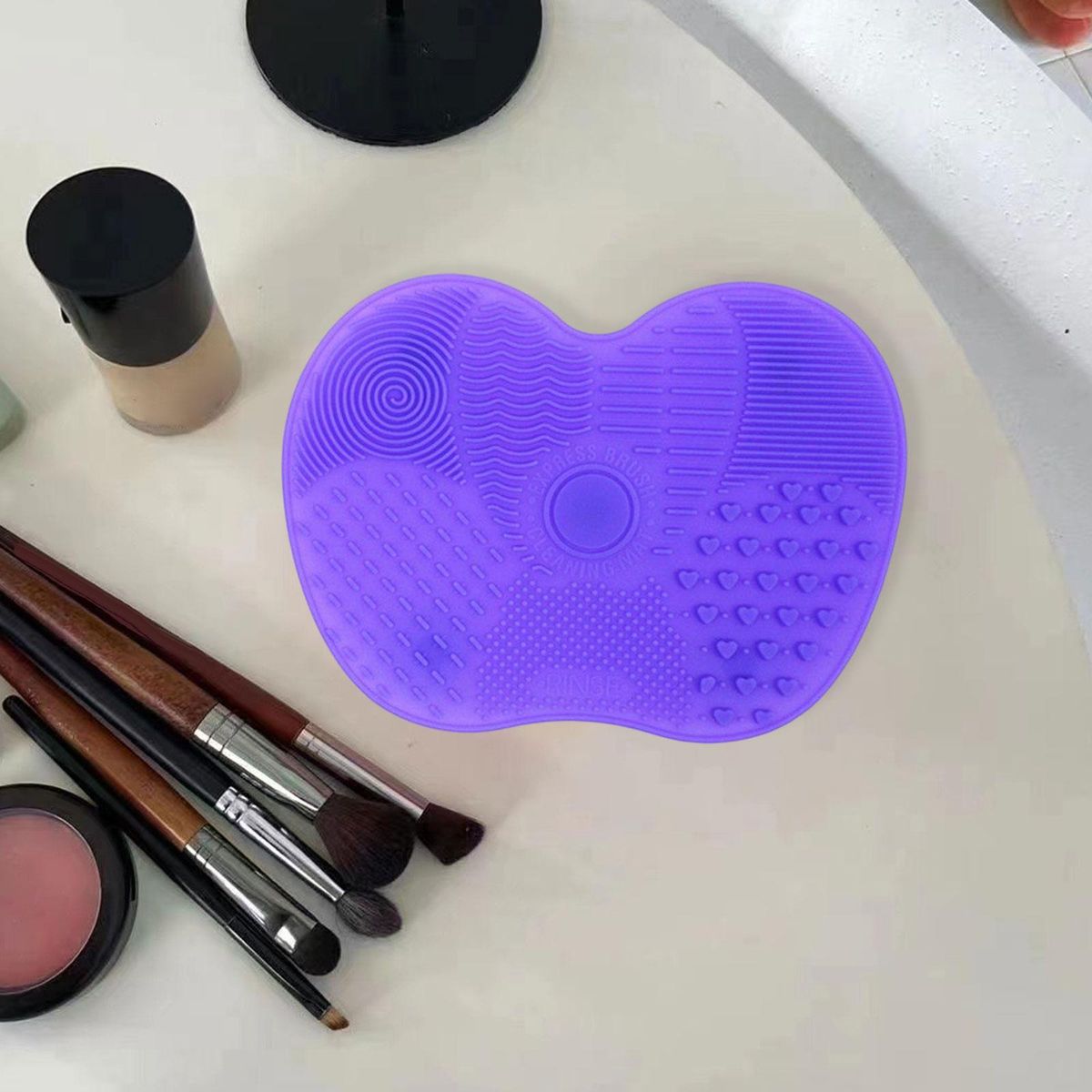 Portable Brush Cleaner Pad Lightweight Compact Washing Light