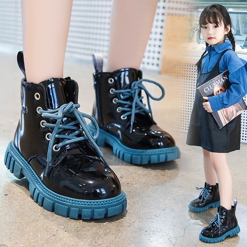 High Top Martin Casual Shoes Boys' And Girls' Leather Boots