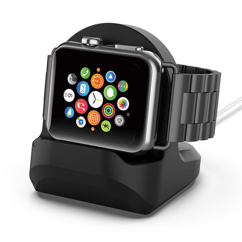 Silica Base For Apple Watch Holder Hand Free Cable Hole
