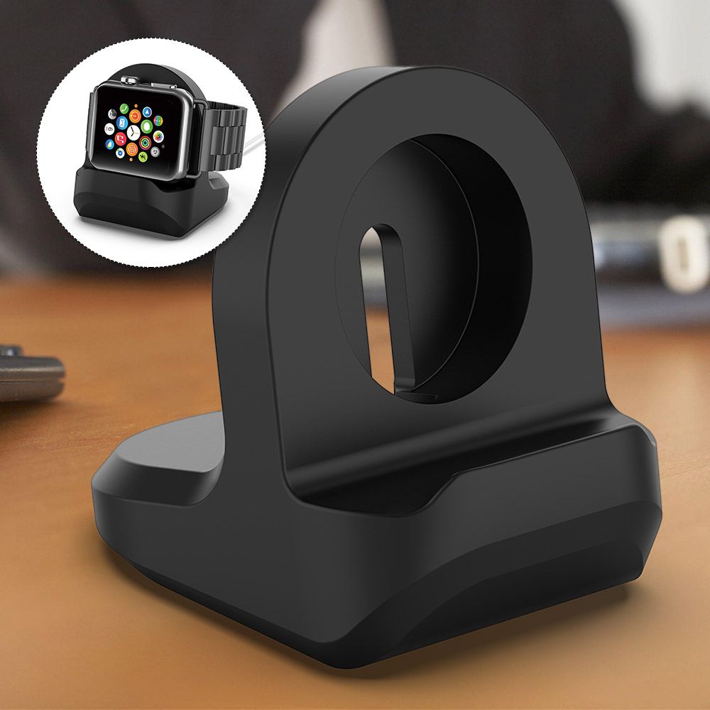 Silica Base For Apple Watch Holder Hand Free Cable Hole
