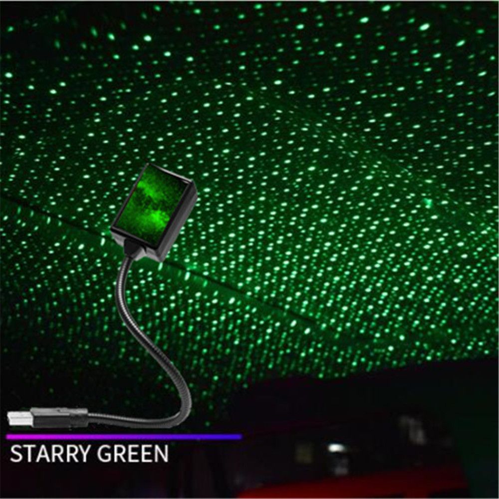 (CA692-G)Disco Star Light Projector Party Lights USB LED Light Interior Lighting LED Interior Car Lights Starry Sky Galaxy Night Lights