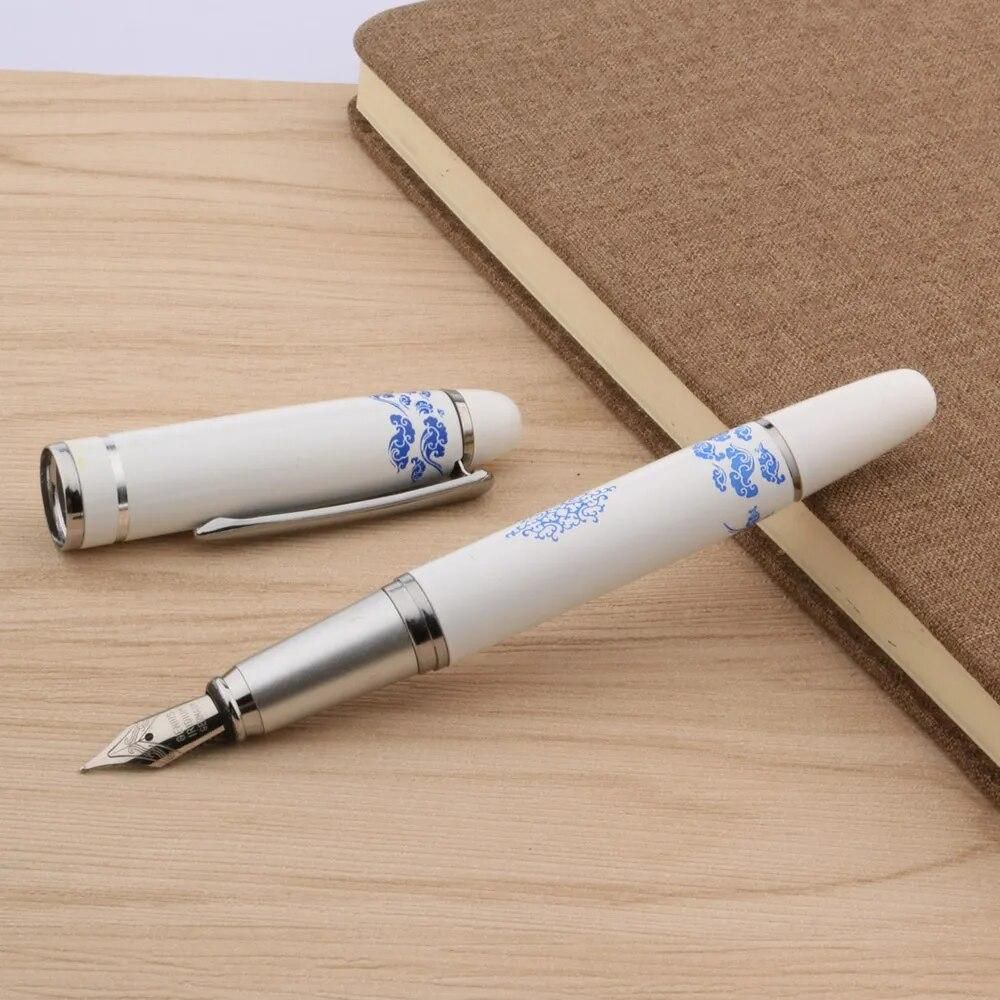 Fountain Pen Auspicious Clouds Painting Medium Nib For Stationery Office School Supplies Writing