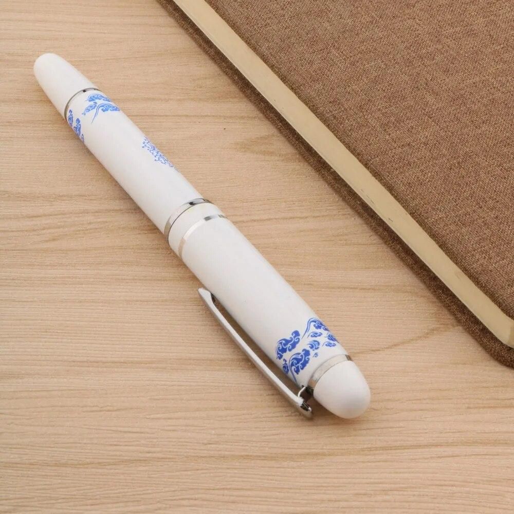 Fountain Pen Auspicious Clouds Painting Medium Nib For Stationery Office School Supplies Writing