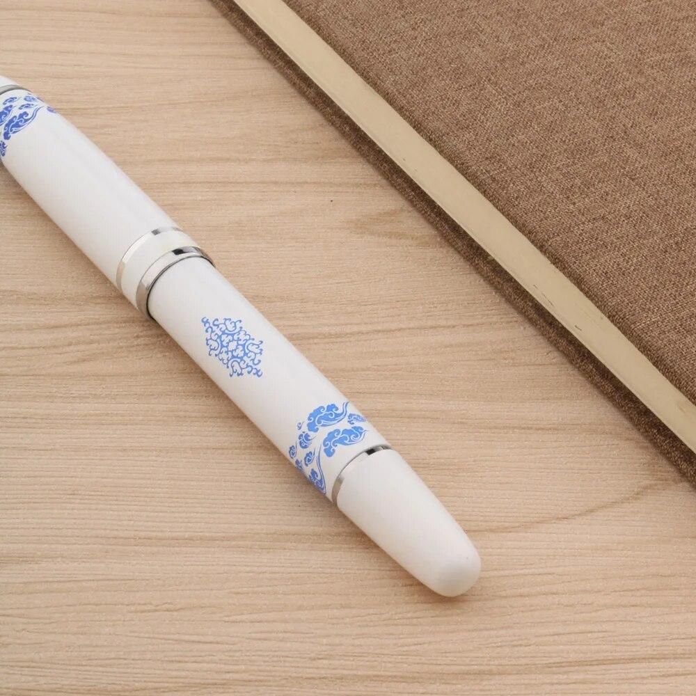 Fountain Pen Auspicious Clouds Painting Medium Nib For Stationery Office School Supplies Writing