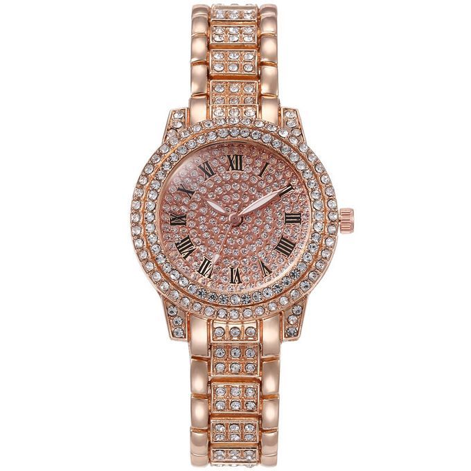 New Elegant Studed Casual Business Quartz Ladies Wristwatch