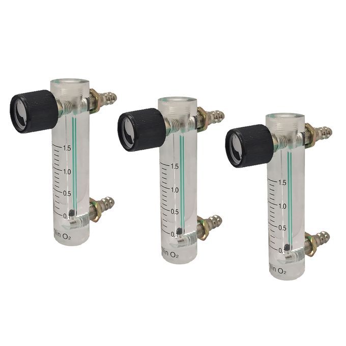 3Pcs Oxygen  Meter Flowmeter With Control Valve For Oxygen Air 0