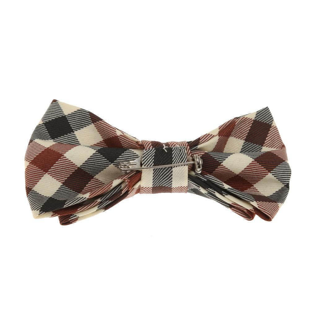 Girl Plaid Necktie Adjustable Y-back Brown​