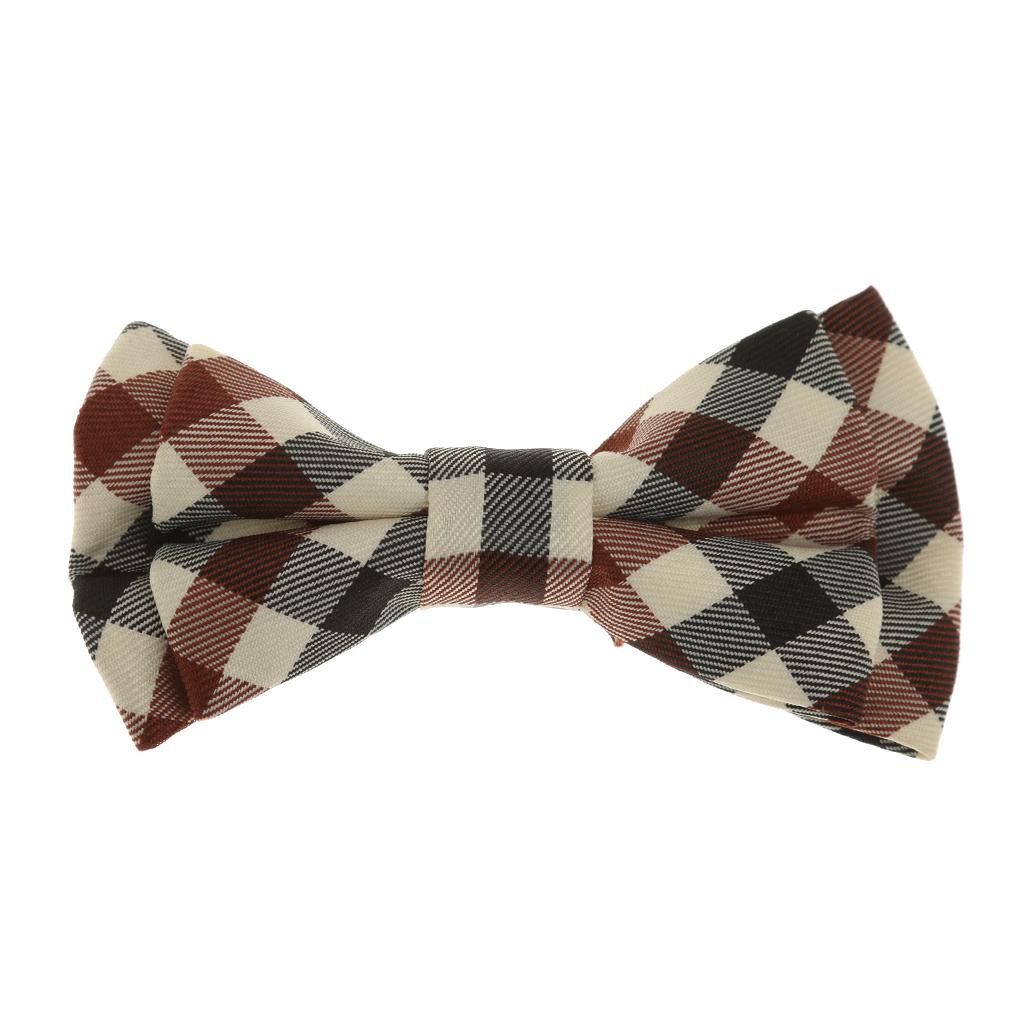 Girl Plaid Necktie Adjustable Y-back Brown​