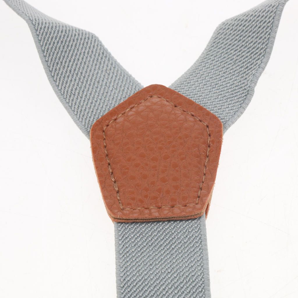 Lovely Kids Boy Girl Adjustable Elastic Y-back Gray