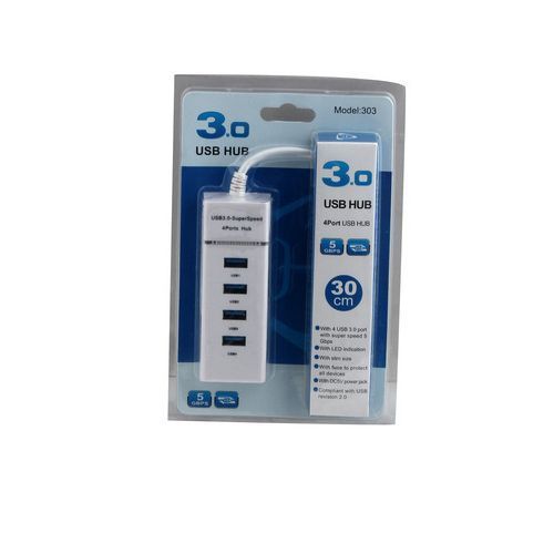 4 Ports 3.0 USB Hub  Adapter Data Transfer