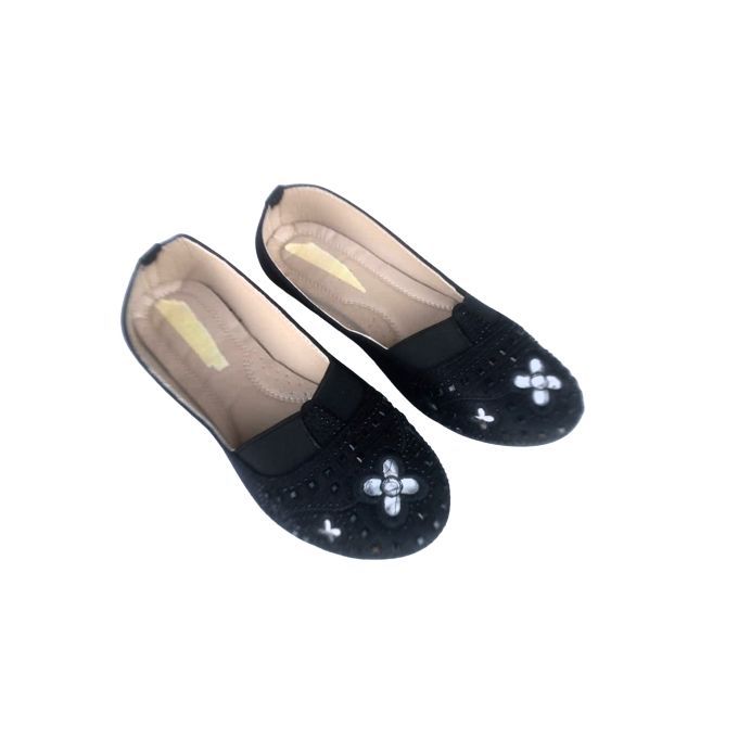 Ladies Quality Flat Shoe For Women-black