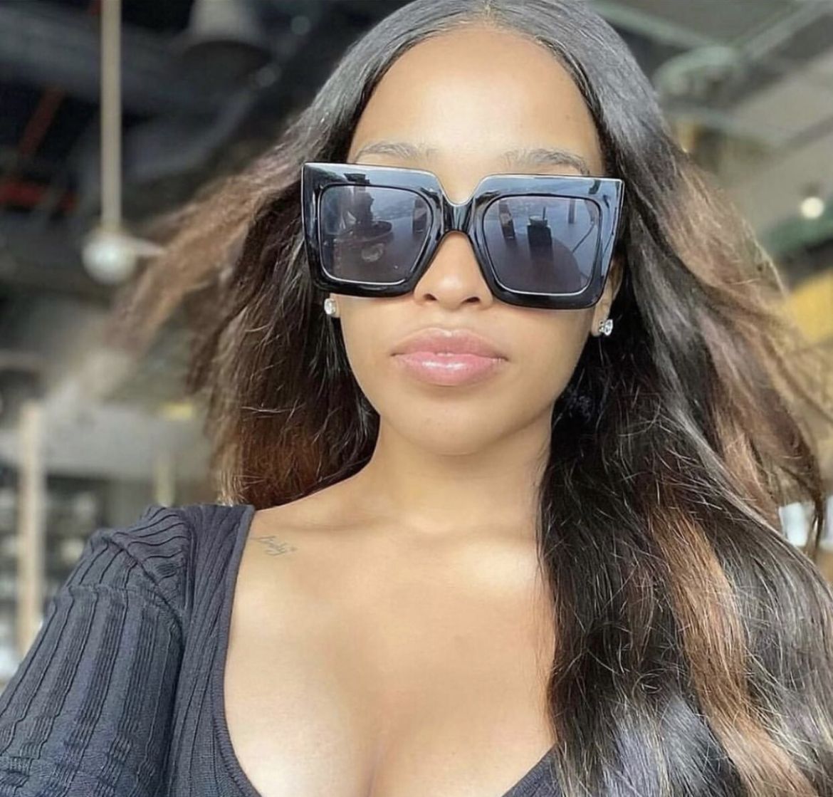 Fancy Big Box Frame Sunglasses