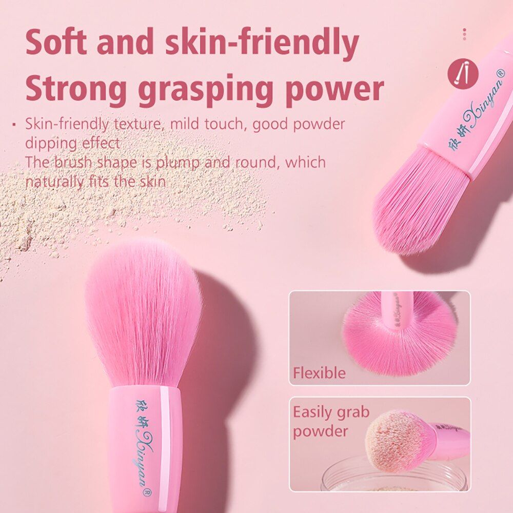 Candy Color Makeup Brushes Set With Bag Eyeshadow Powder Plastic Handle Concealer Cosmetics Eyebrow Beauty Eyelash Tools Blue