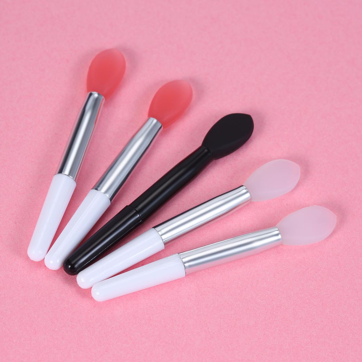 10pcs Silicone Lip Brush Set Lipstick Lip Gloss Applicator