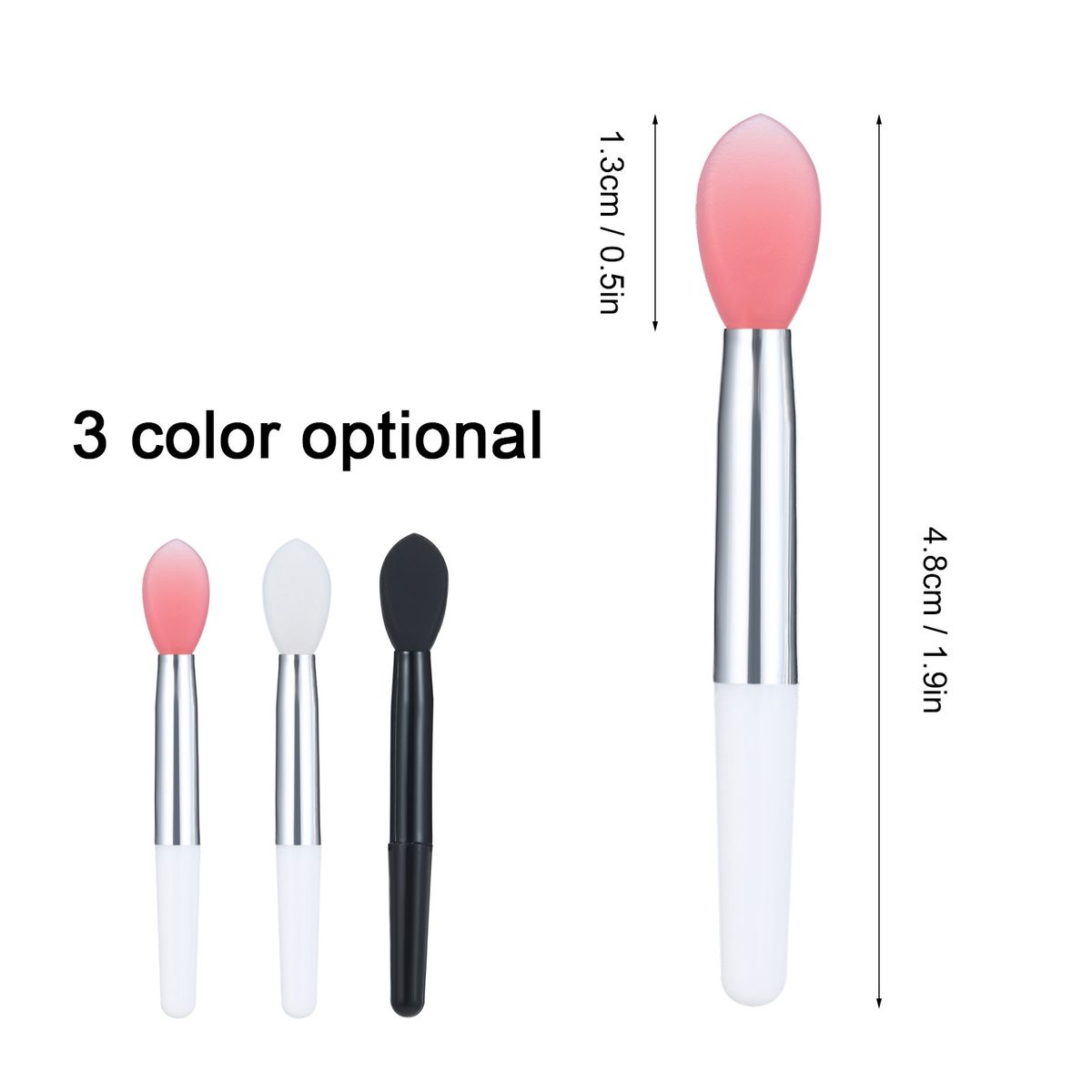 10pcs Silicone Lip Brush Set Lipstick Lip Gloss Applicator