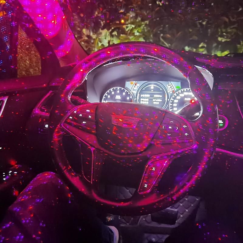 Atmosphere Lamp Car Roof Star Light Interior LED Starry Atmosphere Ambient Projector USB Decoration Night Decor Galaxy Lights
