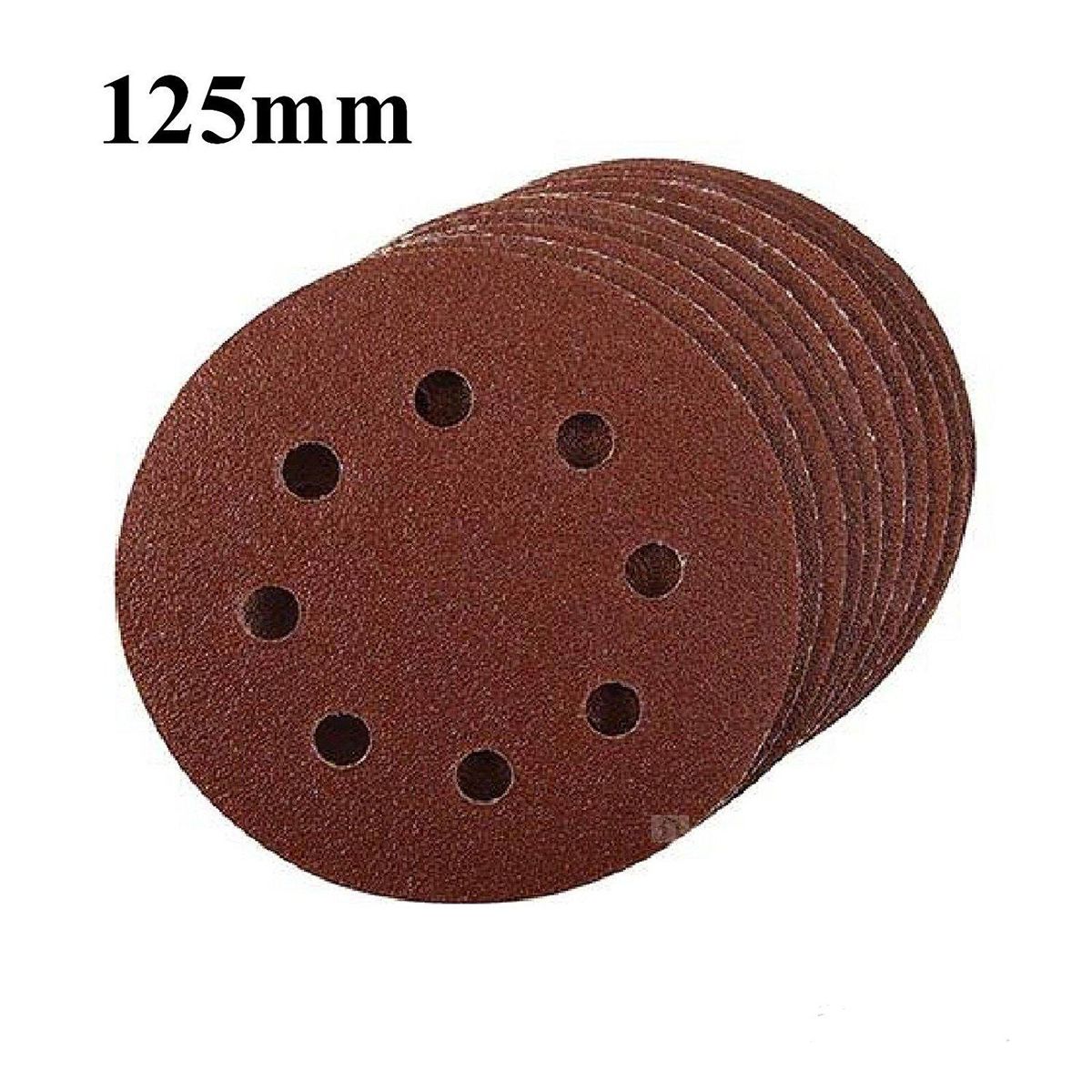 80PCS Sanding Discs Pads, 40 60 80 100 120 150 180 240 320 400 Grits 8-Holes Sandpaper Assorted for Multiple Orbital Sander