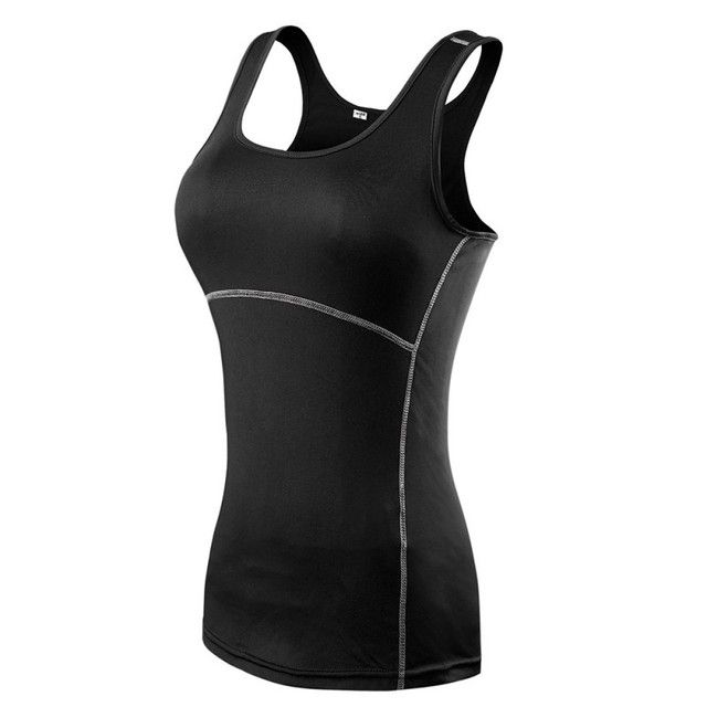 Sleeveless Yoga Vest Sport Singlet Women Athletic Tank B_S