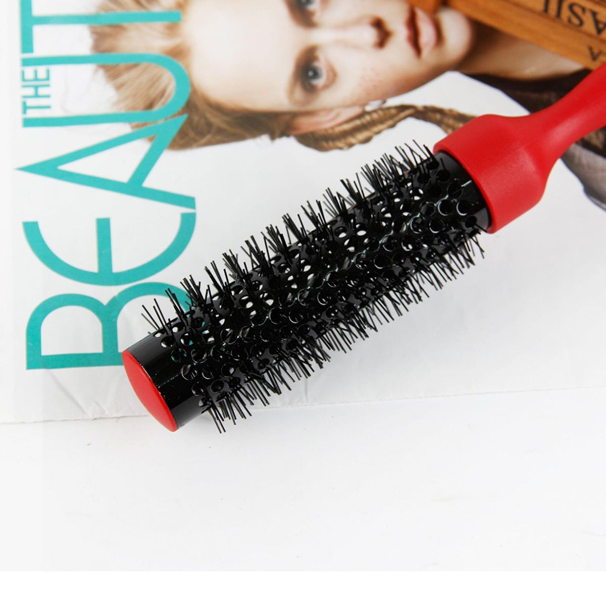 Round Hair Brush for Woman Blow Drying Volume Curling & Straightening Hair Brush