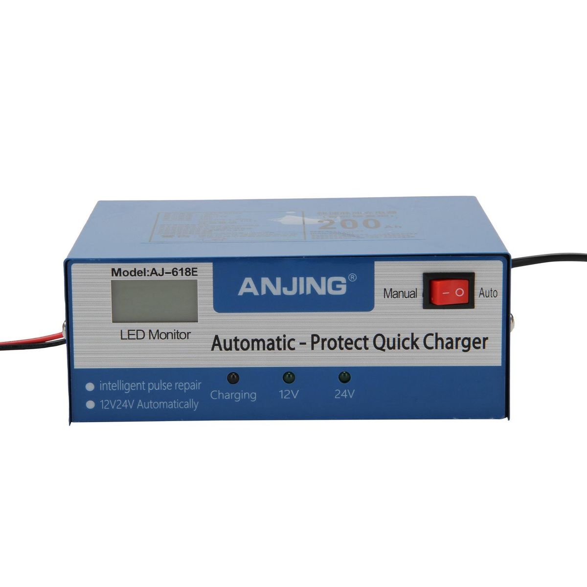 Car Battery Charger Intelligent Repair With Adapter Eu Plug
