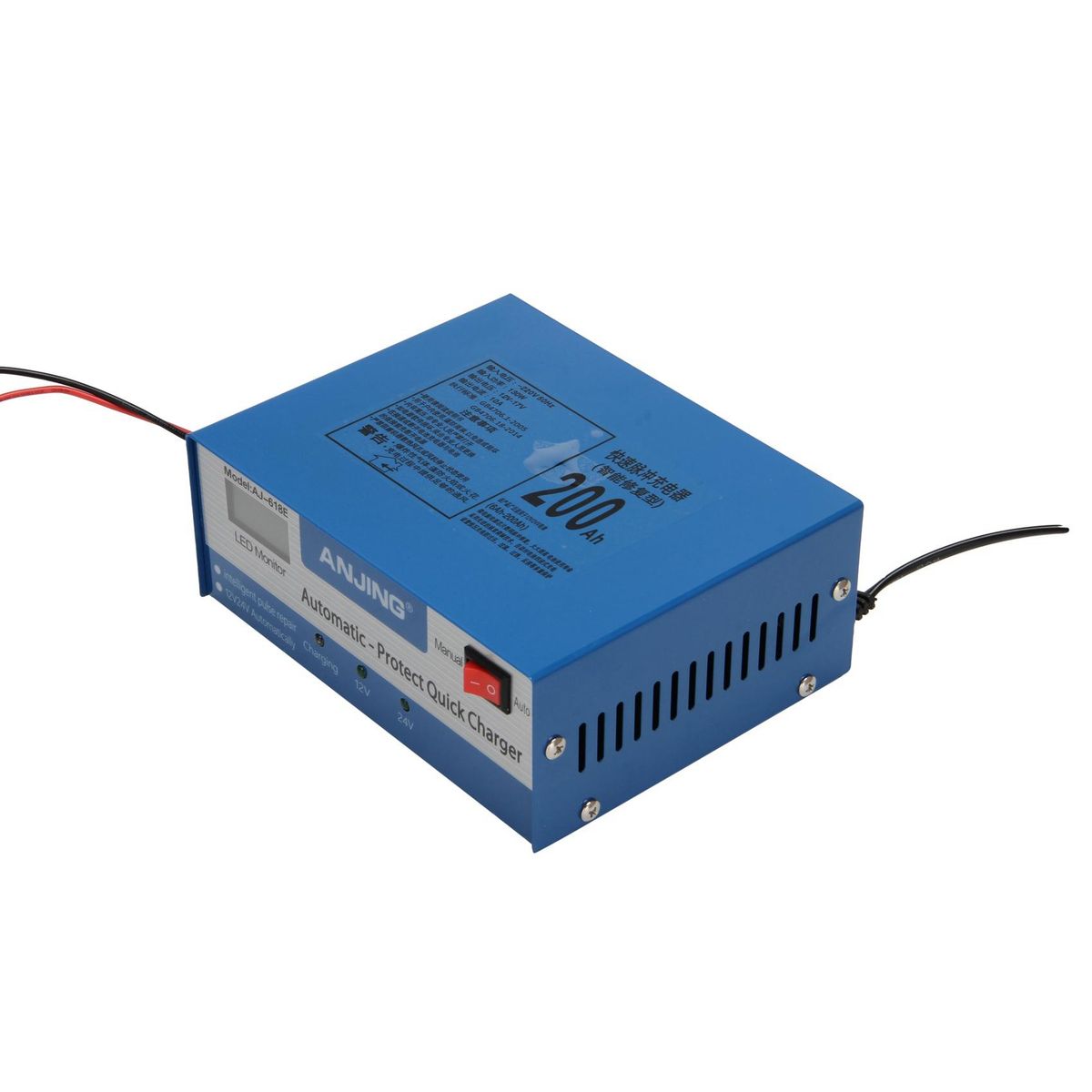Car Battery Charger Intelligent Repair With Adapter Eu Plug