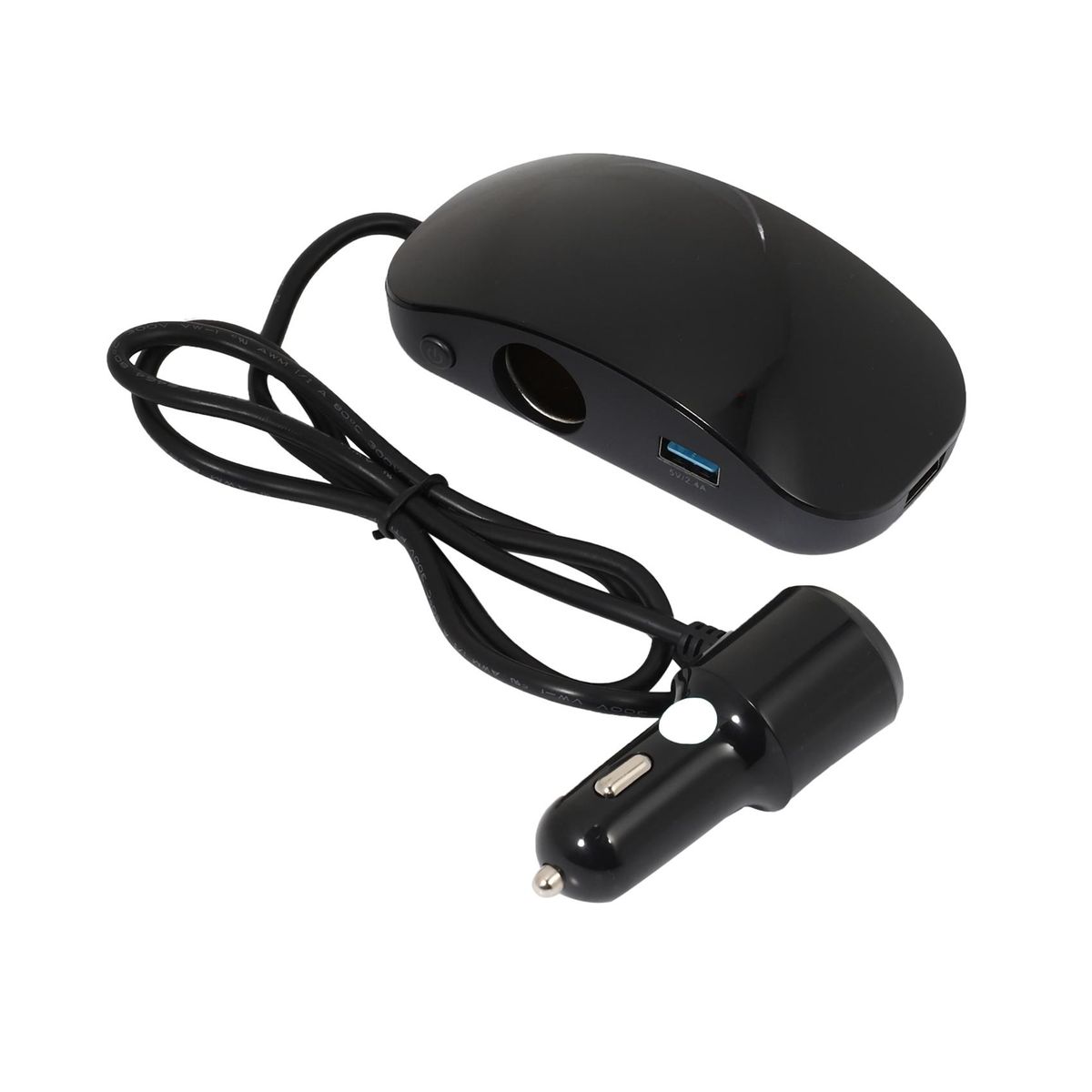 Car Auto 12V-24V Power Adapter 3 USB 2 Cigarette Ligter