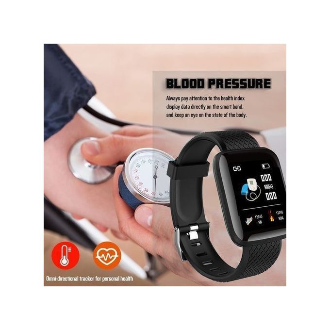 116 PLUS Smart Watch Heart Blood Monitor Waterproof Band