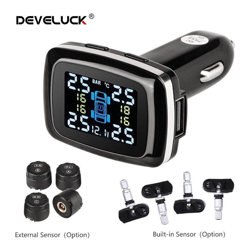 Tpms Cigarette Led Display External Internal Sensors Usb