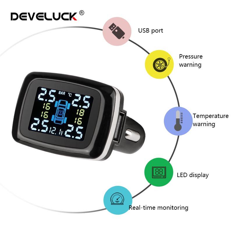 Tpms Cigarette Led Display External Internal Sensors Usb