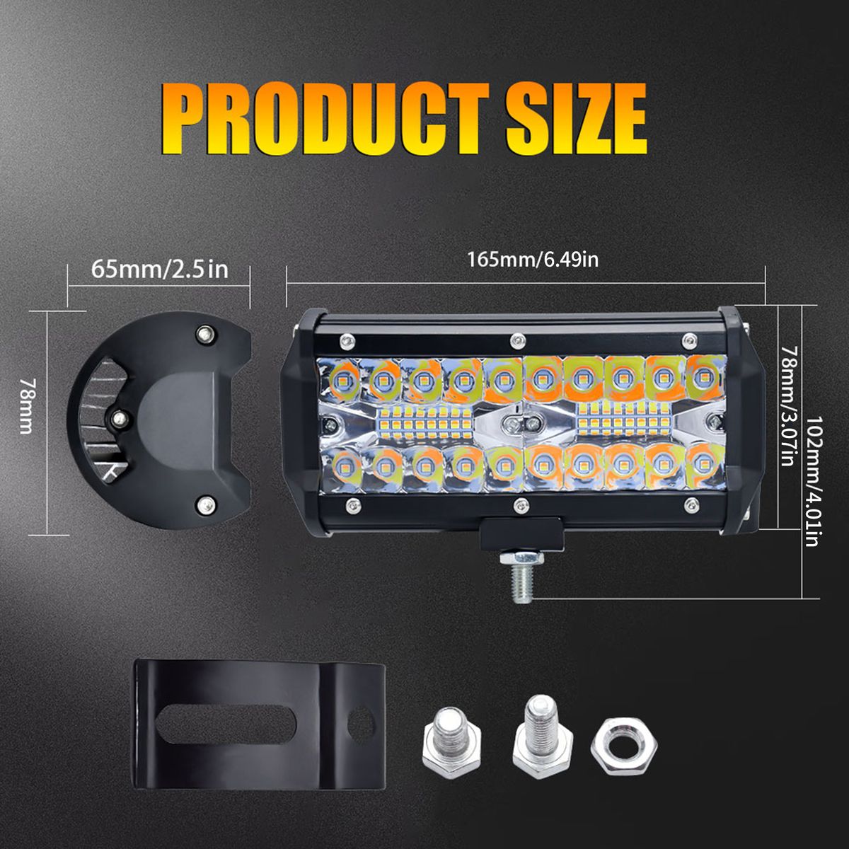 2Pcs 7Inch Led Work Light Bar Led Flood Spot Combo Fog Lamp