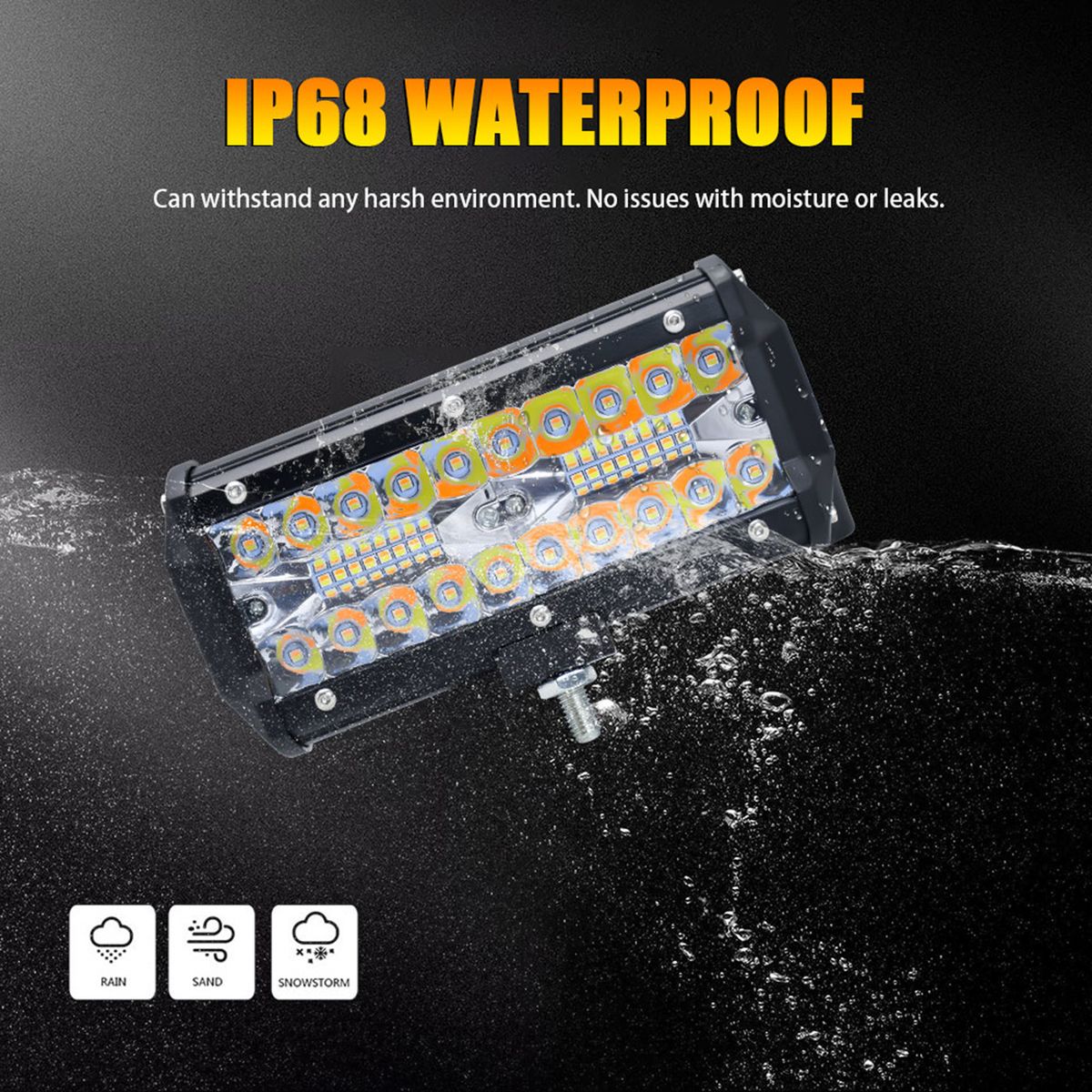 2Pcs 7Inch Led Work Light Bar Led Flood Spot Combo Fog Lamp