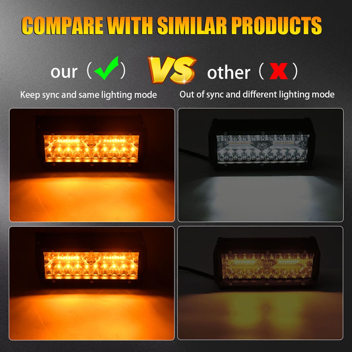 2Pcs 7Inch Led Work Light Bar Led Flood Spot Combo Fog Lamp