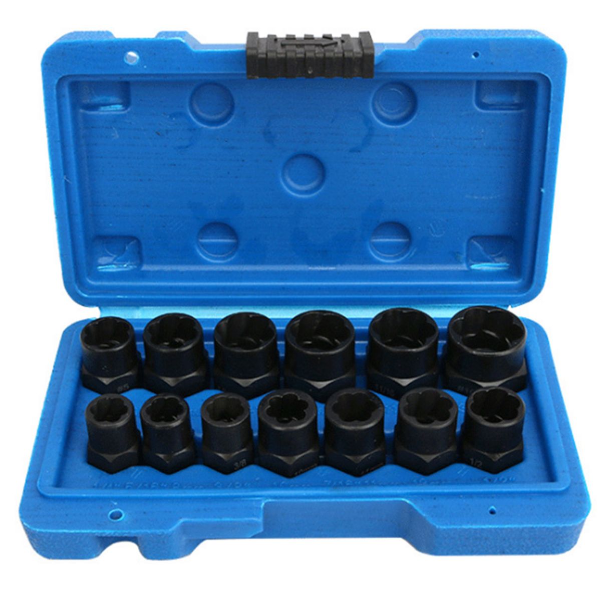 13Pcs Nut Bolt Extractor Socket Set Damaged Rusted Bolt