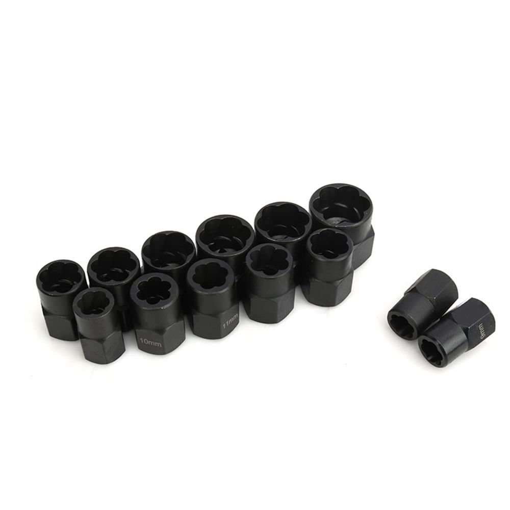 13Pcs Nut Bolt Extractor Socket Set Damaged Rusted Bolt