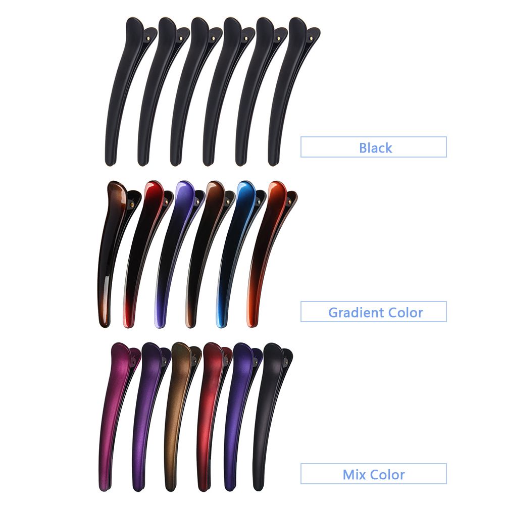 12pcs Hair Sectioning Clips + 1pcs Tail Comb Hair Clamp Grip