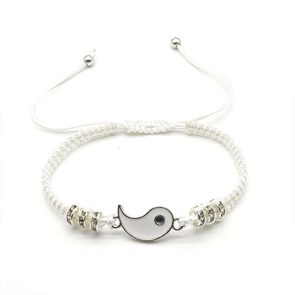 2Pcs/Set Couple Yin-Yang Tai-Chi Bracelets For Best Friends Lovers Valentines