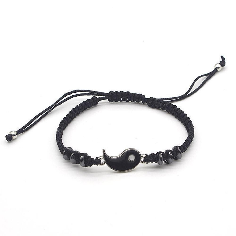 2Pcs/Set Couple Yin-Yang Tai-Chi Bracelets For Best Friends Lovers Valentines