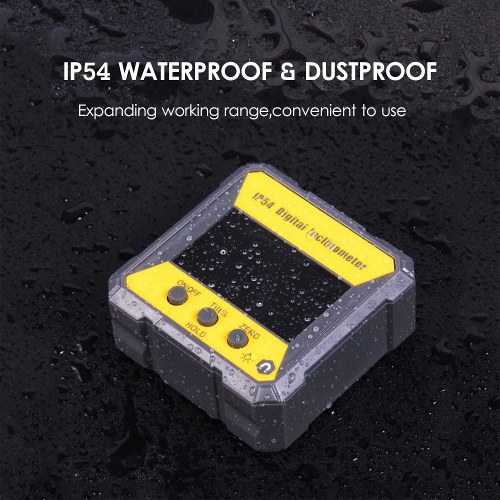 4 X 90 Degrees Digital LCD Protractor Inclinometer Magnetic
